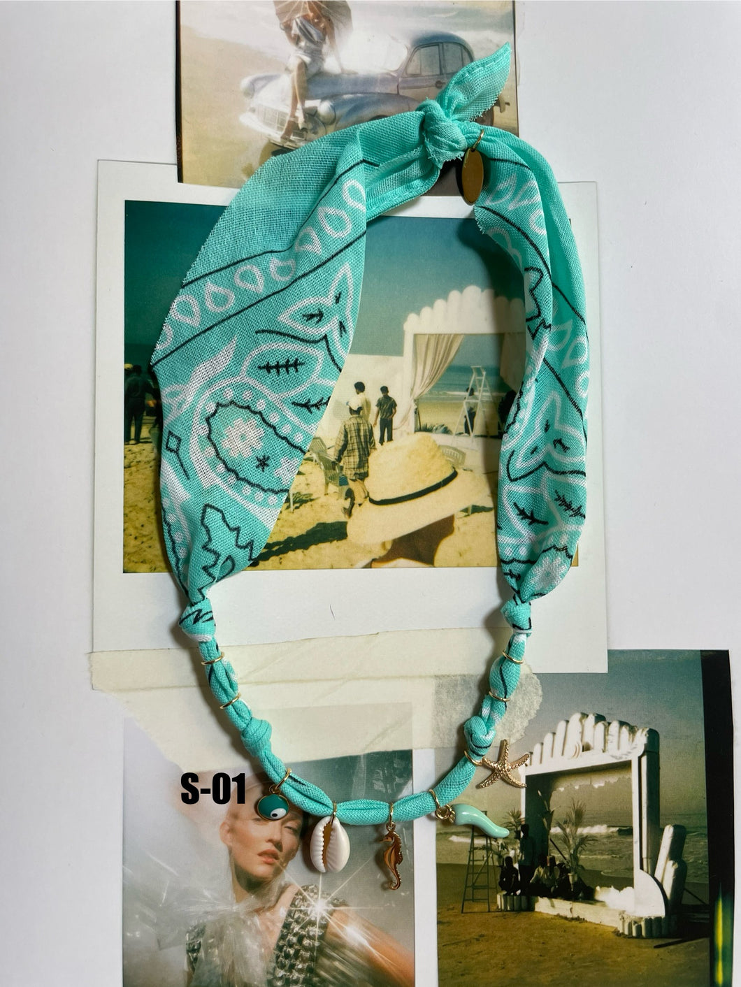 COLLANA BANDANA - ACQUA (S)