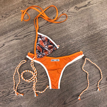 Carica l&#39;immagine nel visualizzatore di Gallery, 278 - Bikini Janne Ibiza - pitone e laminato arancione
