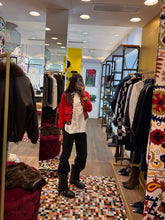 Carica l&#39;immagine nel visualizzatore di Gallery, Cardigan Rosso &amp; Leopardato
