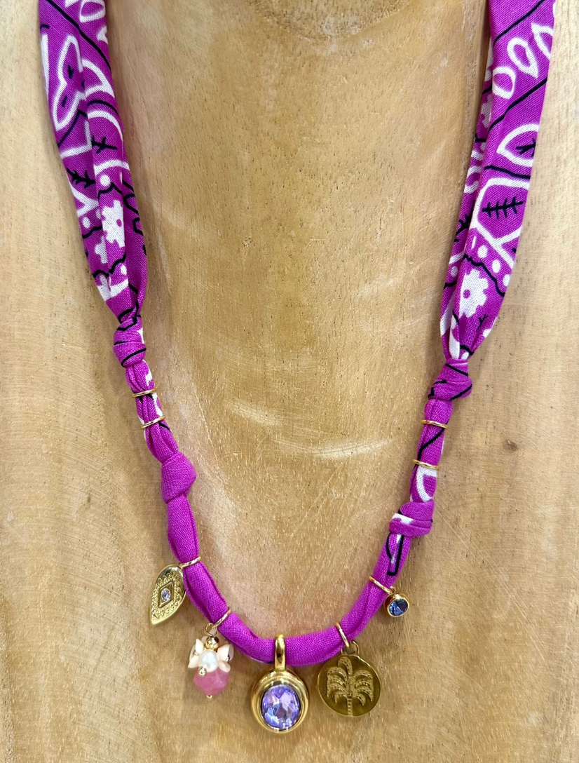 COLLANA BANDANA - VIOLA (C)