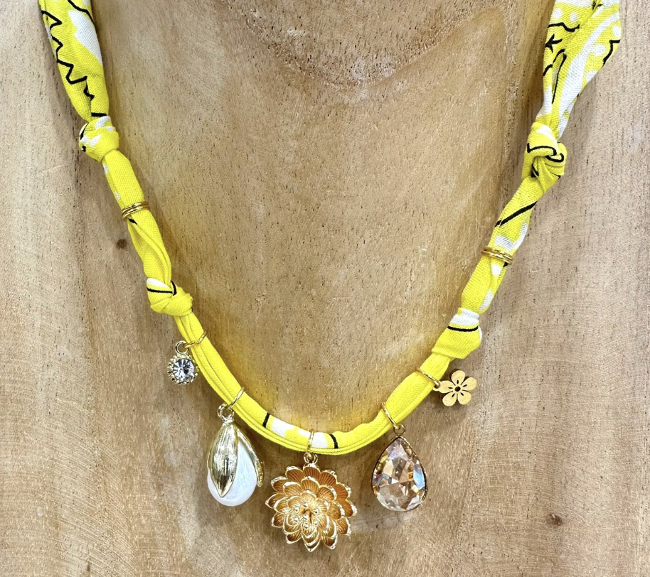 COLLANA BANDANA - GIALLO LIMONE (G)