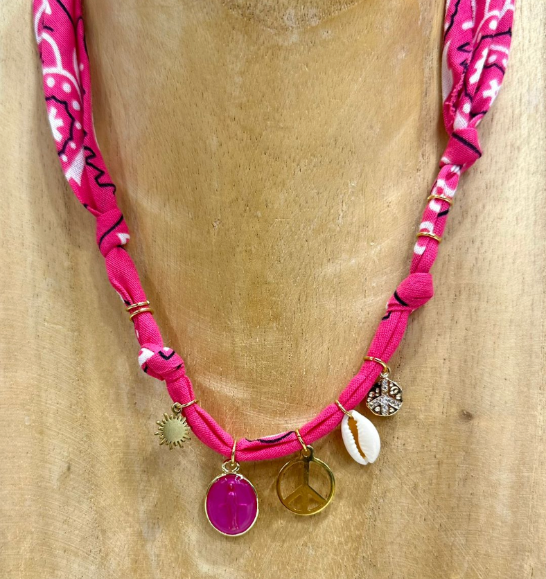 COLLANA BANDANA - FUXIA (M)