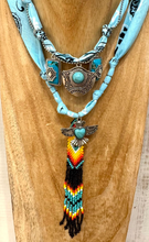 Carica l&#39;immagine nel visualizzatore di Gallery, COLLANA BANDANA - TURCHESE (U)
