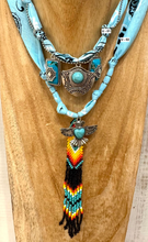 Carica l&#39;immagine nel visualizzatore di Gallery, COLLANA BANDANA - TURCHESE (U)
